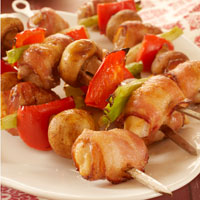 Chicken and Bacon Brochettes