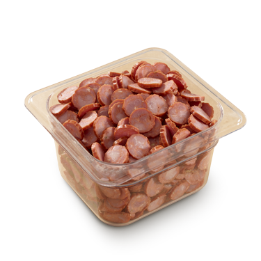 Hot Sliced Sausage packaging image